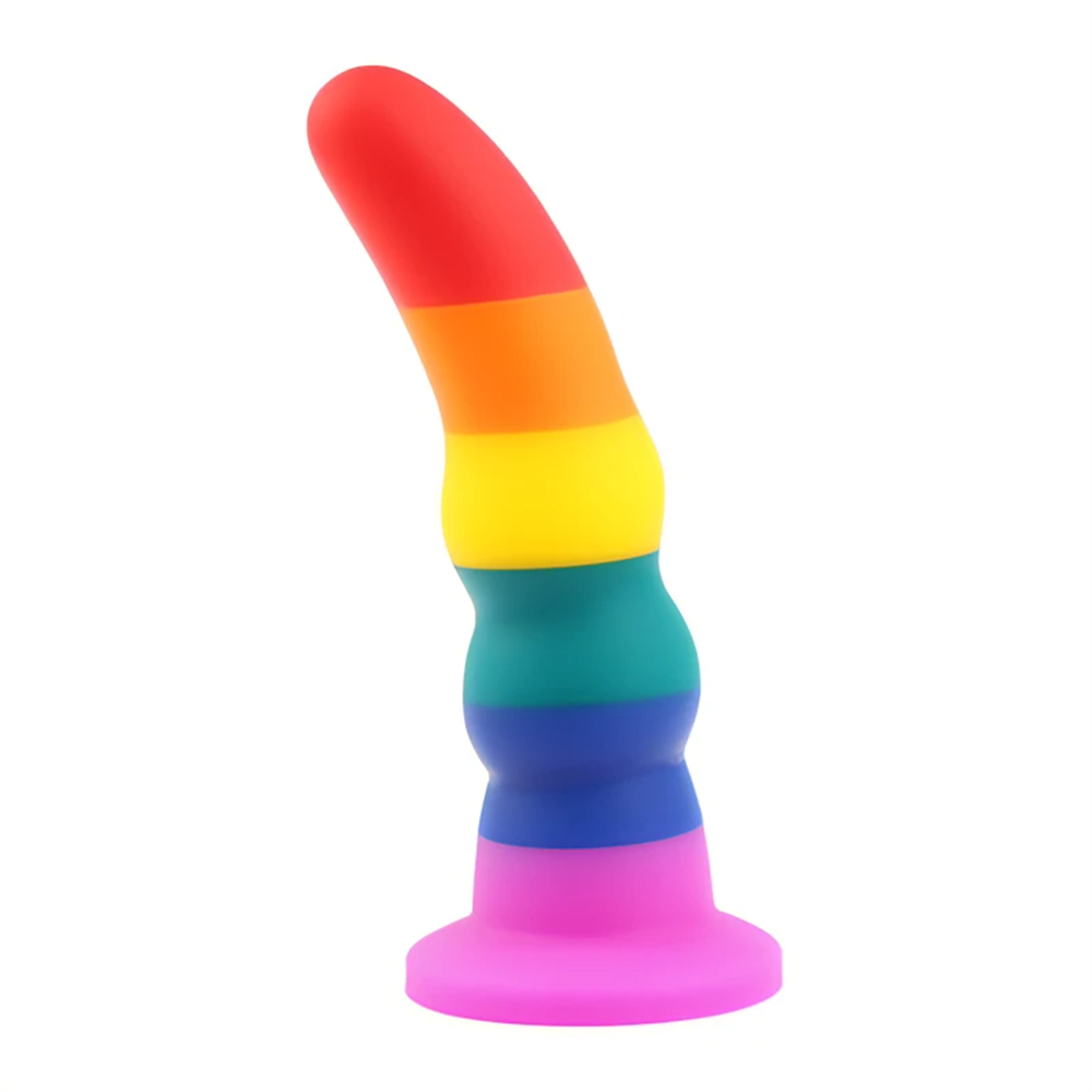 Rainbow Suction Cup Dildos