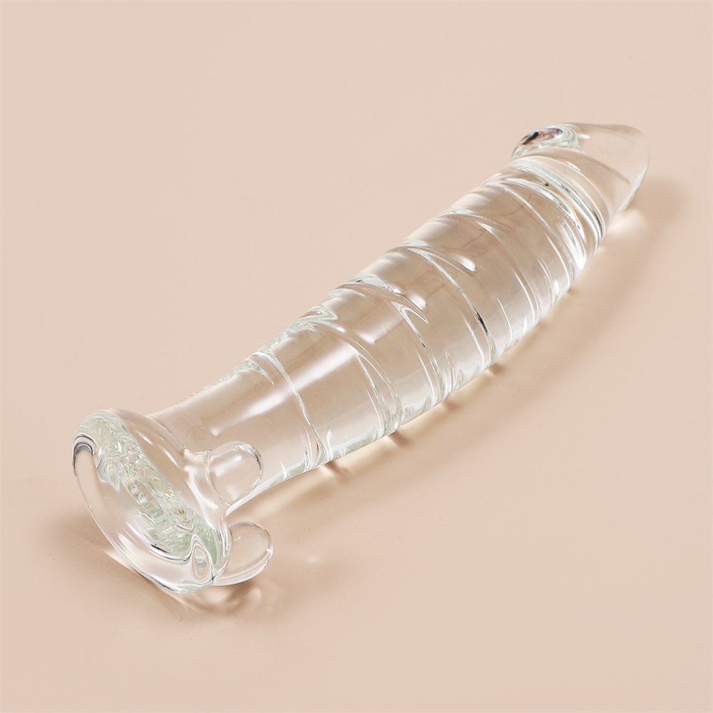 Ultimate Glass Realistic Dildo in Clear