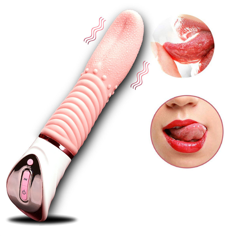 Vibrating Kisser Silicone Tongue Toy