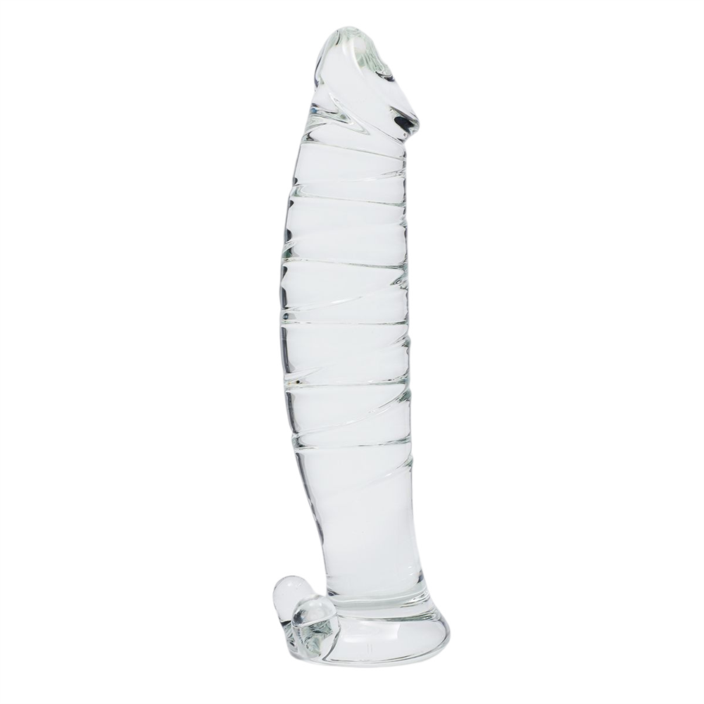 Ultimate Glass Realistic Dildo in Clear