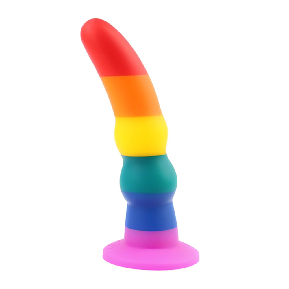 Rainbow Suction Cup Dildos