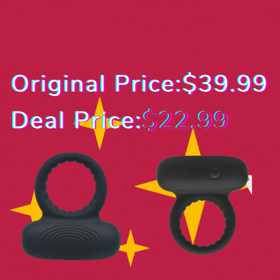 Black vibrating cock ring for men on sale
