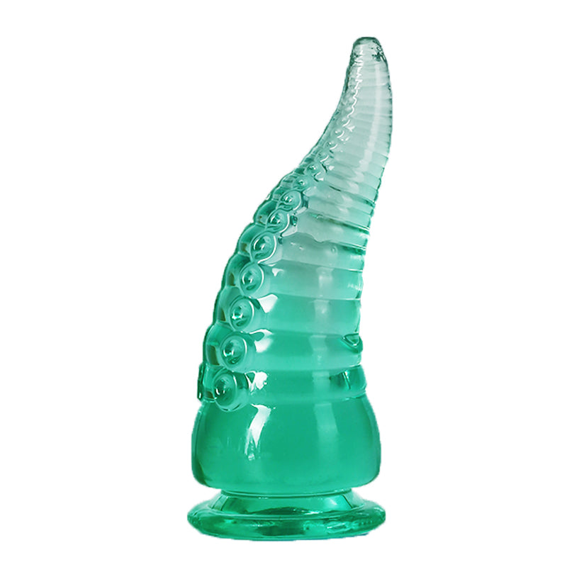 Green butt plug anal toy