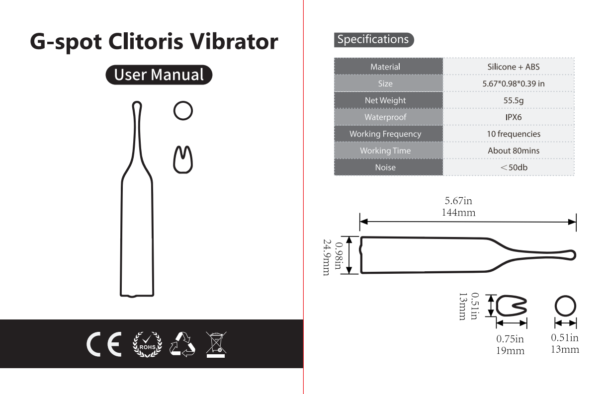 Women's High Frequency G Spot Vibrator