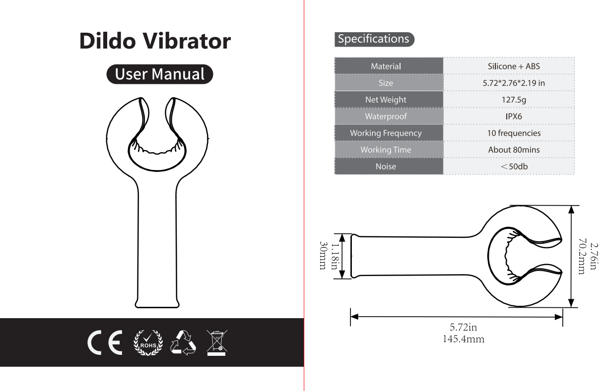 Pink Nipple Vibrator Massager for Women