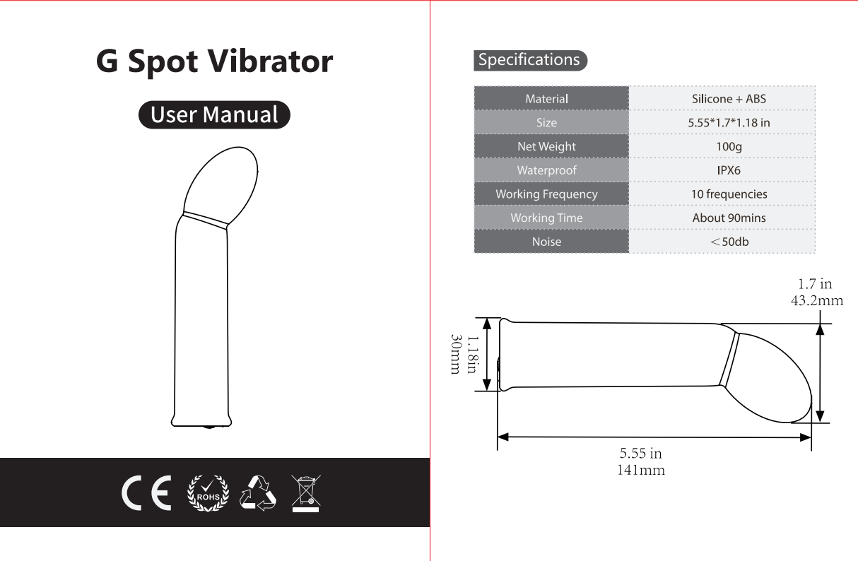 Bending G Spot Vibrator in Purple